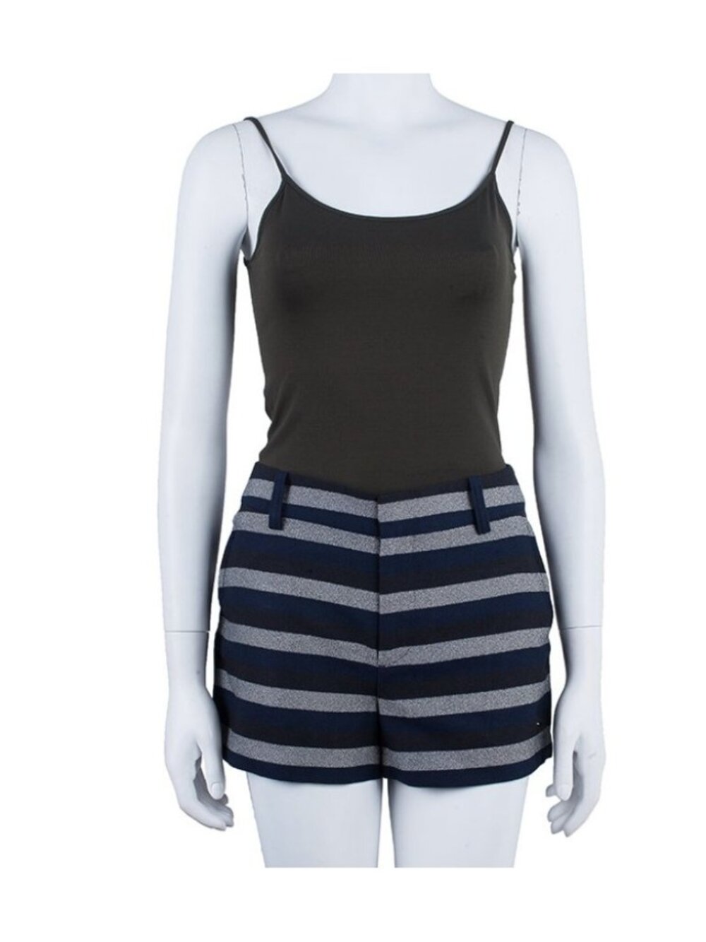 Marc by Marc Jacobs Striped Shorts Navy / Grey ( 2 )